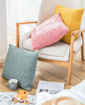 KNITTED CUSHION COVER