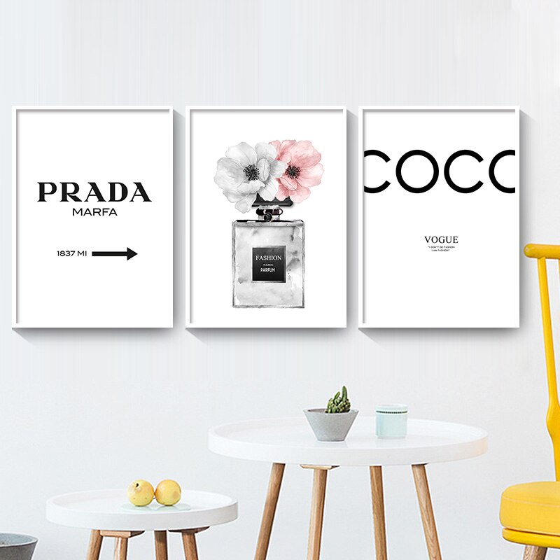 Prada Fashion Poster – Basic Outline Interiors