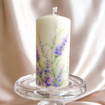Hand Painted Pillar Candle