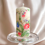 Hand Painted Pillar Candle