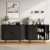 Sliding Door Console Sideboard Cabinet
