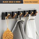 Retractable 90° Wall Mounted Hook Rack