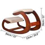 Cushioned Wood Rocking Chair