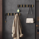 Retractable 90° Wall Mounted Hook Rack