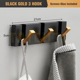 Retractable 90° Wall Mounted Hook Rack