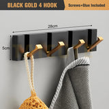 Retractable 90° Wall Mounted Hook Rack