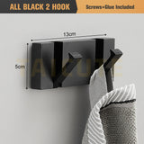Retractable 90° Wall Mounted Hook Rack