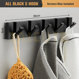 Retractable 90° Wall Mounted Hook Rack