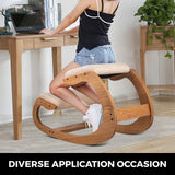 Cushioned Wood Rocking Chair