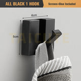 Retractable 90° Wall Mounted Hook Rack