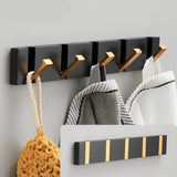 Retractable 90° Wall Mounted Hook Rack