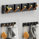Retractable 90° Wall Mounted Hook Rack
