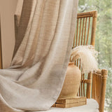 Semi-Transparent Linen Gauze Curtain