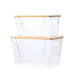 Wooden Lids Stackable Pantry Organizers