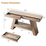 Entryway Console Table with Storage