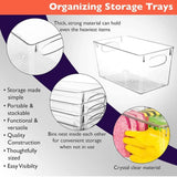 4-Pack Plastic Storage Containers