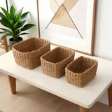 Natural Rattan Woven Organizer Basket