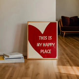 Heart Canvas Wall Art Print
