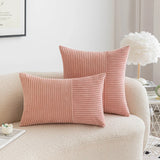 Striped Patchwork Cushion Covers
