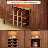 Multifunctional Bar Cabinet with Lights
