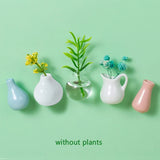 Cute Mini Ceramic Vase Fridge Magnets