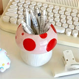 Mushroom Ceramic Pen Holder