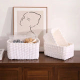 Natural Rattan Woven Organizer Basket