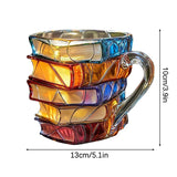 3D Painted Book Coffee Mug