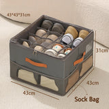 Foldable Grid Shoe Storage Box