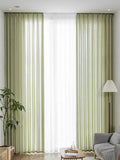 Matcha Green Cotton Linen Window Curtain