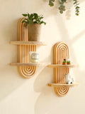 Floating Wooden Wall Shelves
