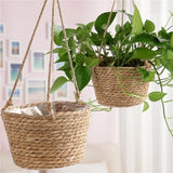 Woven Jute Hanging Plant Holder