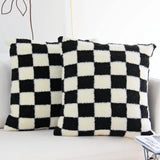 Checkered Throw Cushion Covers