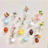 Cute Mini Ceramic Vase Fridge Magnets