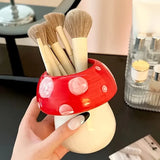 Mushroom Ceramic Pen Holder