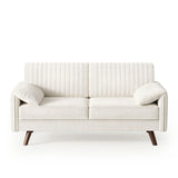 Deep Seat Chenille Loveseat Sofa