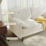 Deep Seat Chenille Loveseat Sofa