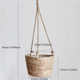 Woven Jute Hanging Plant Holder