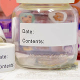 Removable Food Storage Labels