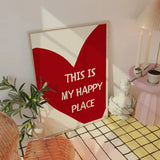 Heart Canvas Wall Art Print