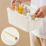 Mesh Basket with Wooden Handles