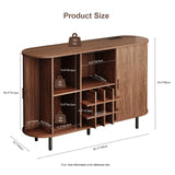 Multifunctional Bar Cabinet with Lights