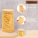 Rectangle Glass Storage Containers with Lids