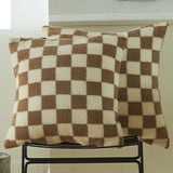 Checkered Throw Cushion Covers