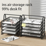 Tiered Mesh Desk Organizer