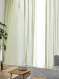 Matcha Green Cotton Linen Window Curtain