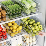 Clear Refrigerator Organizer Bins