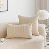 Striped Patchwork Cushion Covers