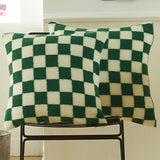 Checkered Throw Cushion Covers