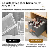 Foldable Grid Shoe Storage Box